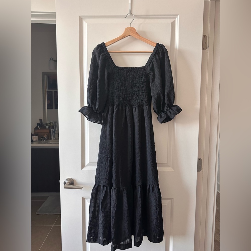 Madewell smocked midi dress
